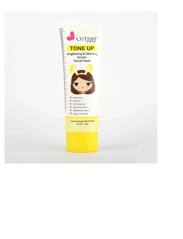 Cutish Tone Up Bright & Glowing Serum Facial Foam