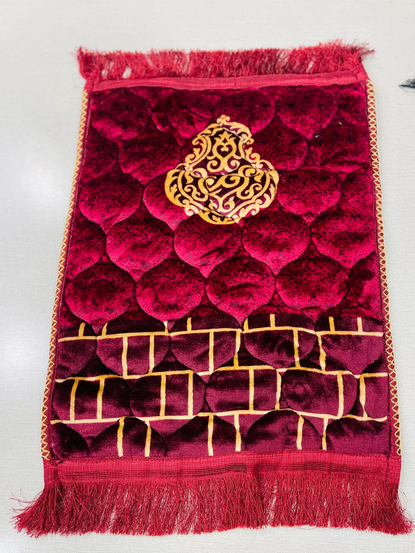 Soft Velvet Kids Prayer Mat Children Prayer Rug Janamaz